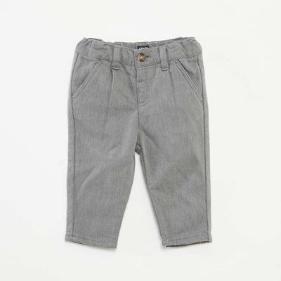 Pantalon en twill avec 2 vraies poches GRIS