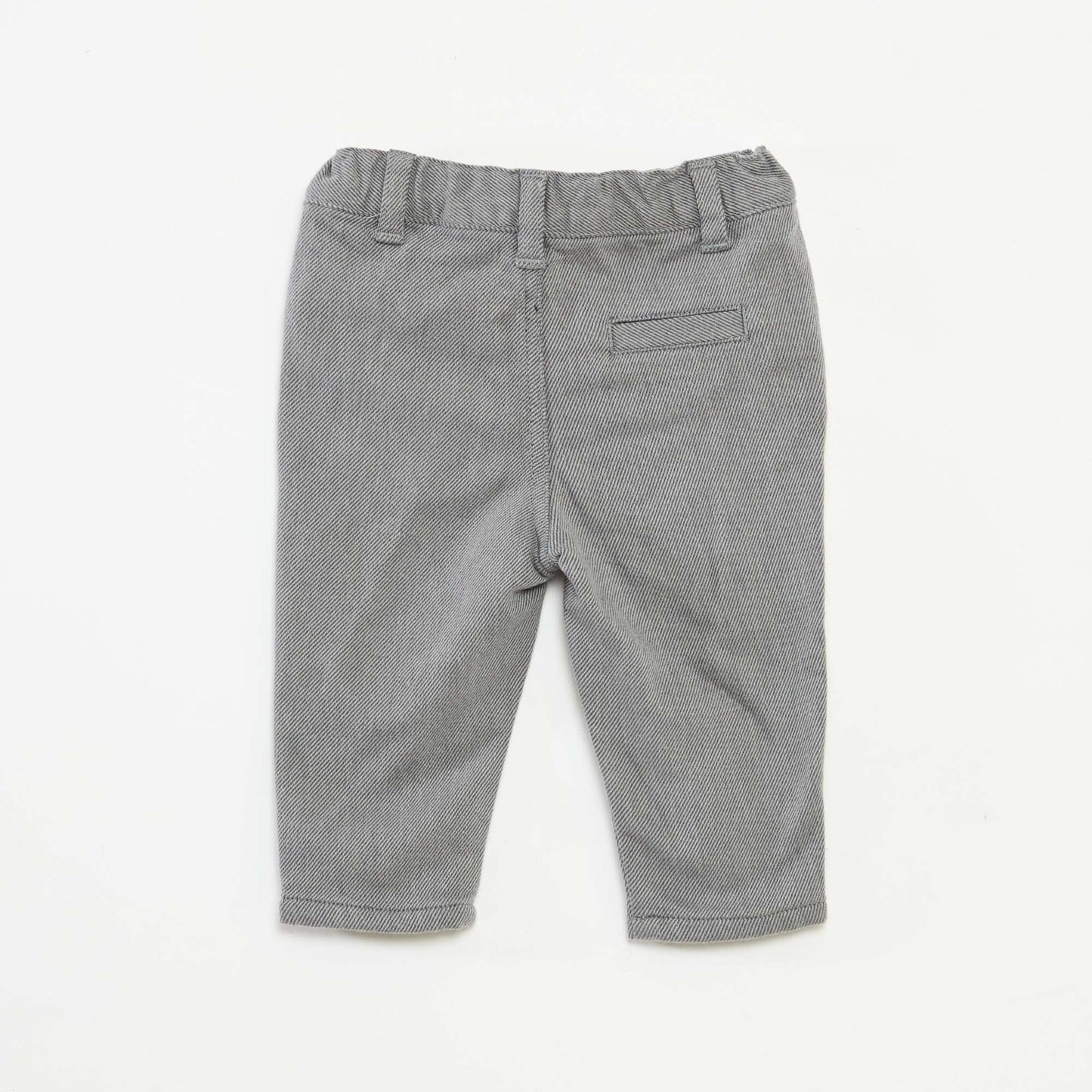 Pantalon en twill avec 2 vraies poches GRIS