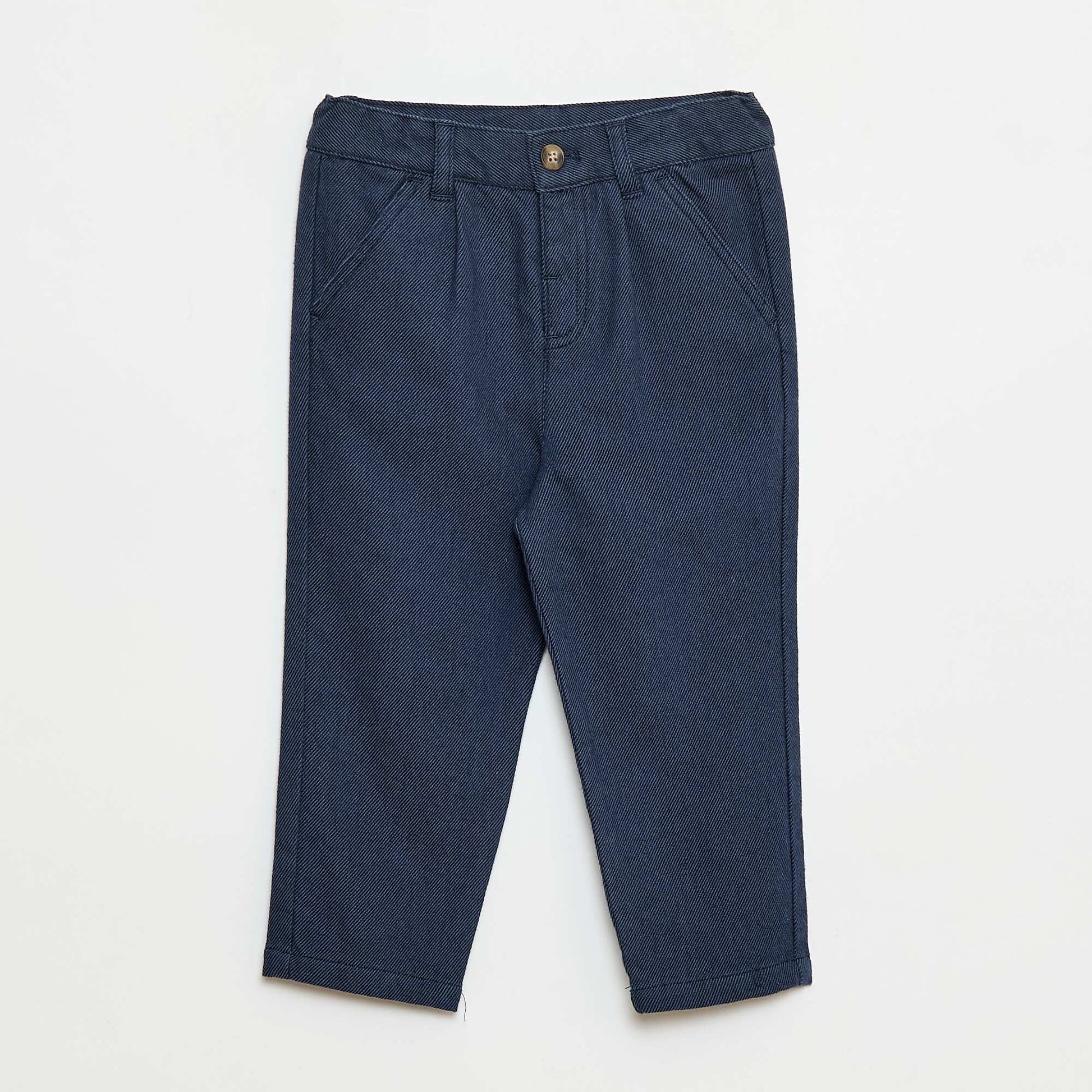 Pantalon en twill avec 2 vraies poches BLEU