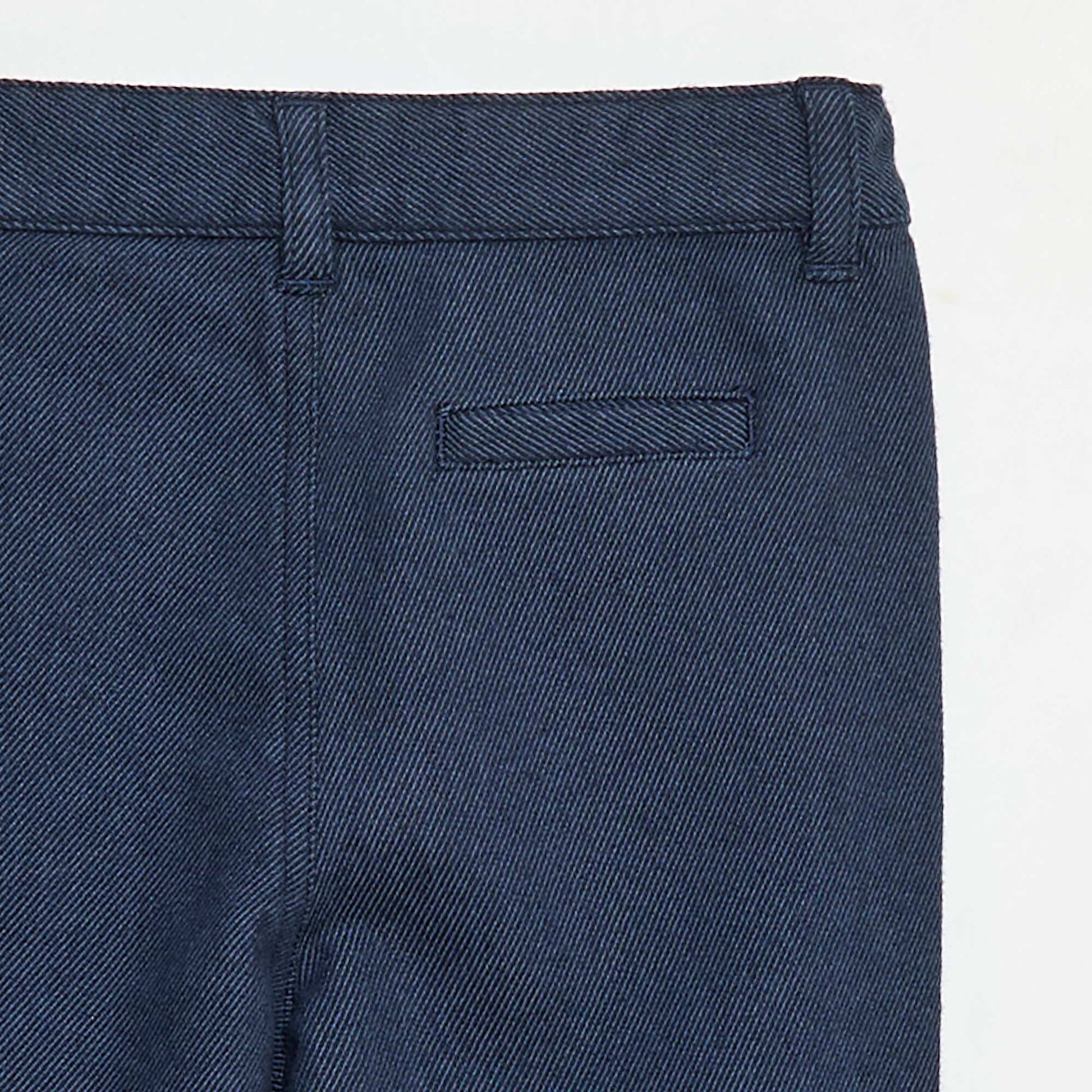 Pantalon en twill avec 2 vraies poches BLEU