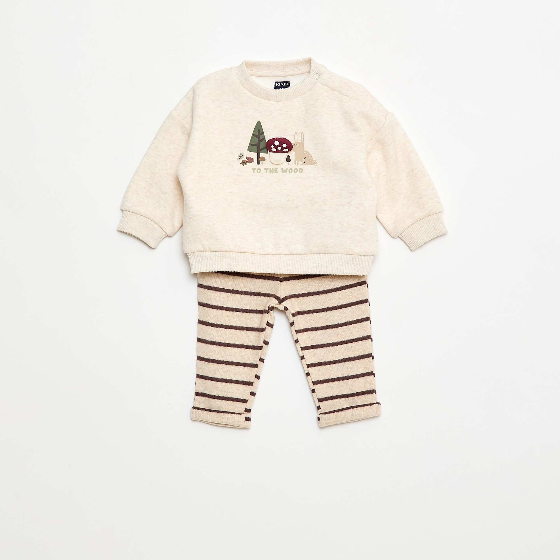Ensemble sweat + legging animé BEIGE