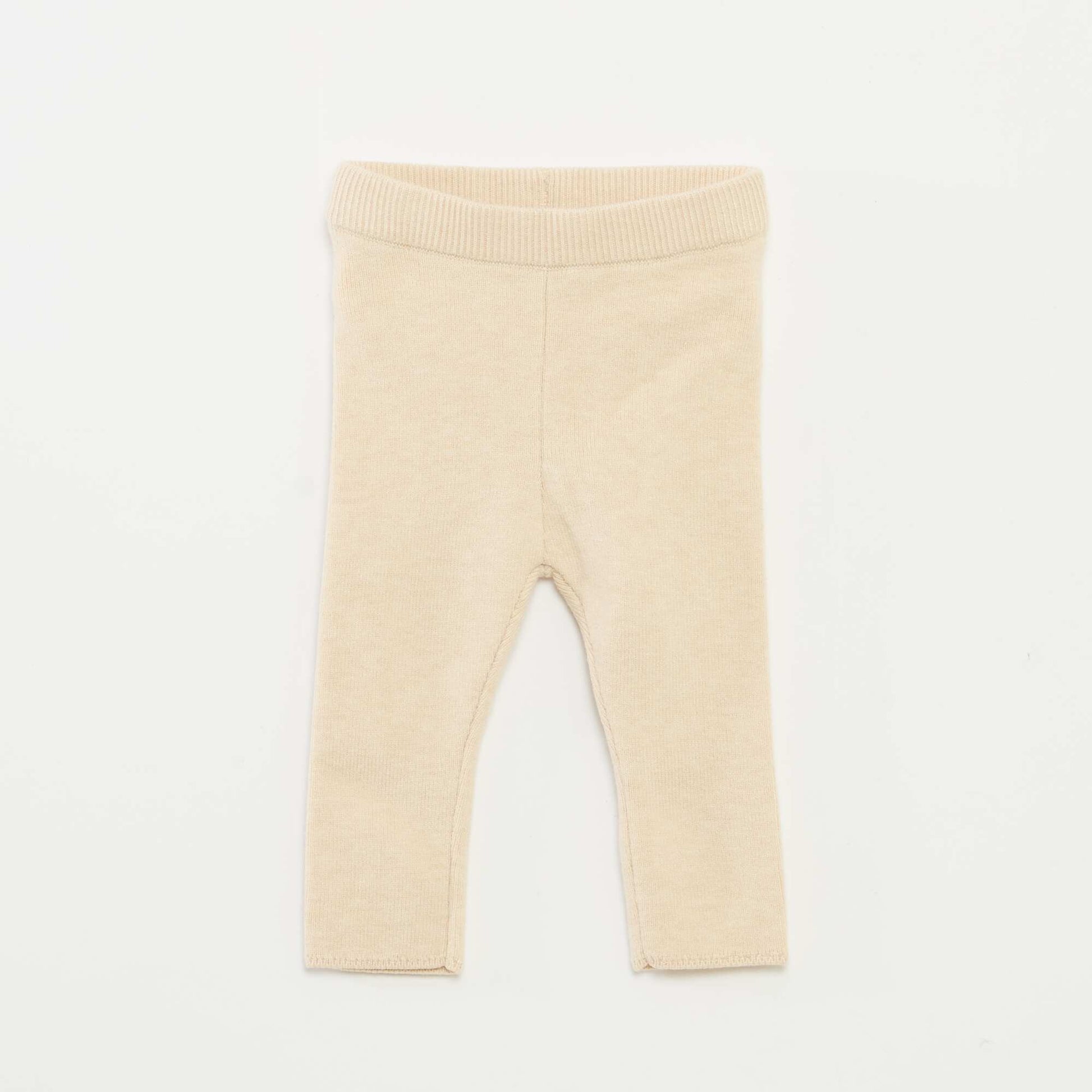 Ensemble pull + legging en maille BEIGE