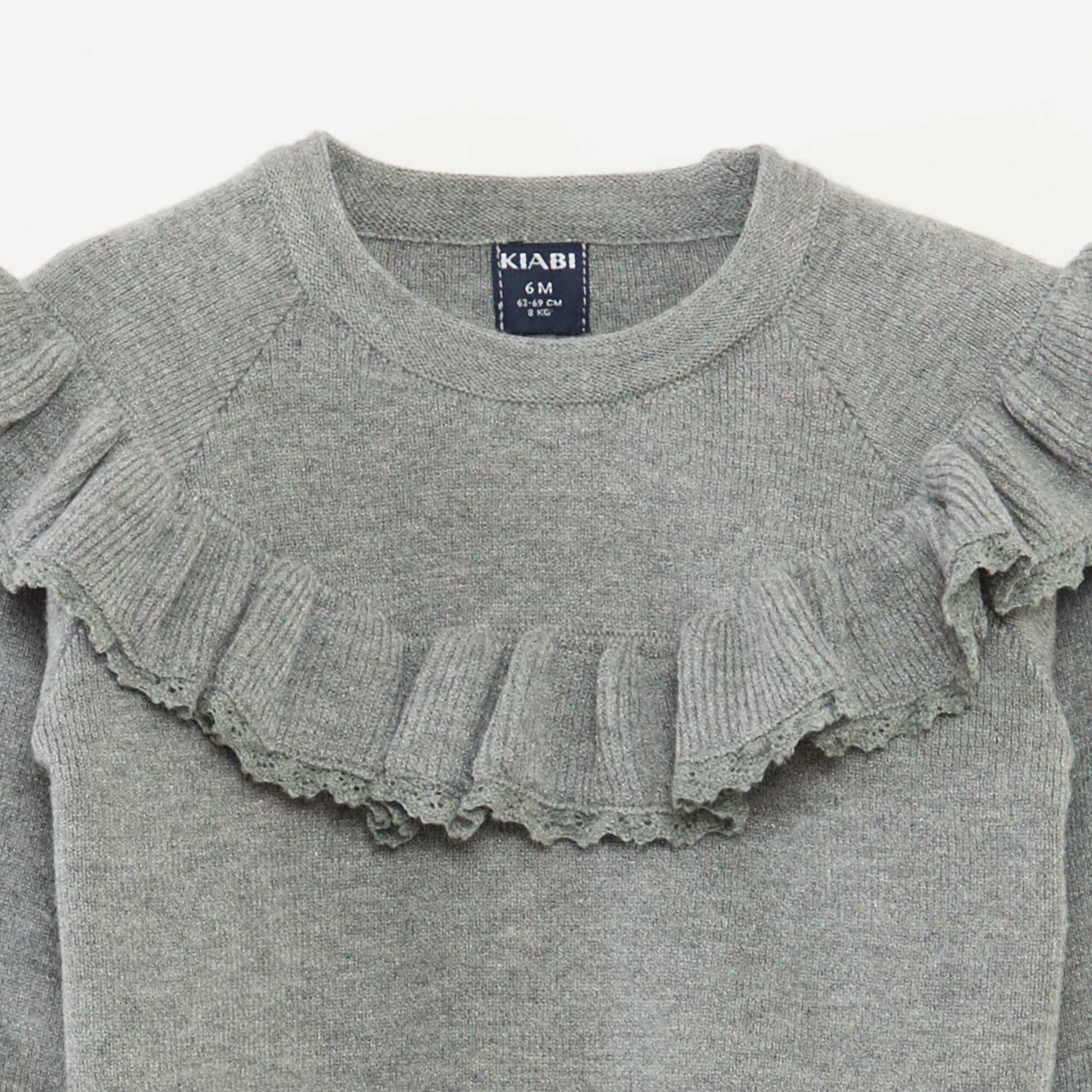 Ensemble pull + legging en maille GRIS