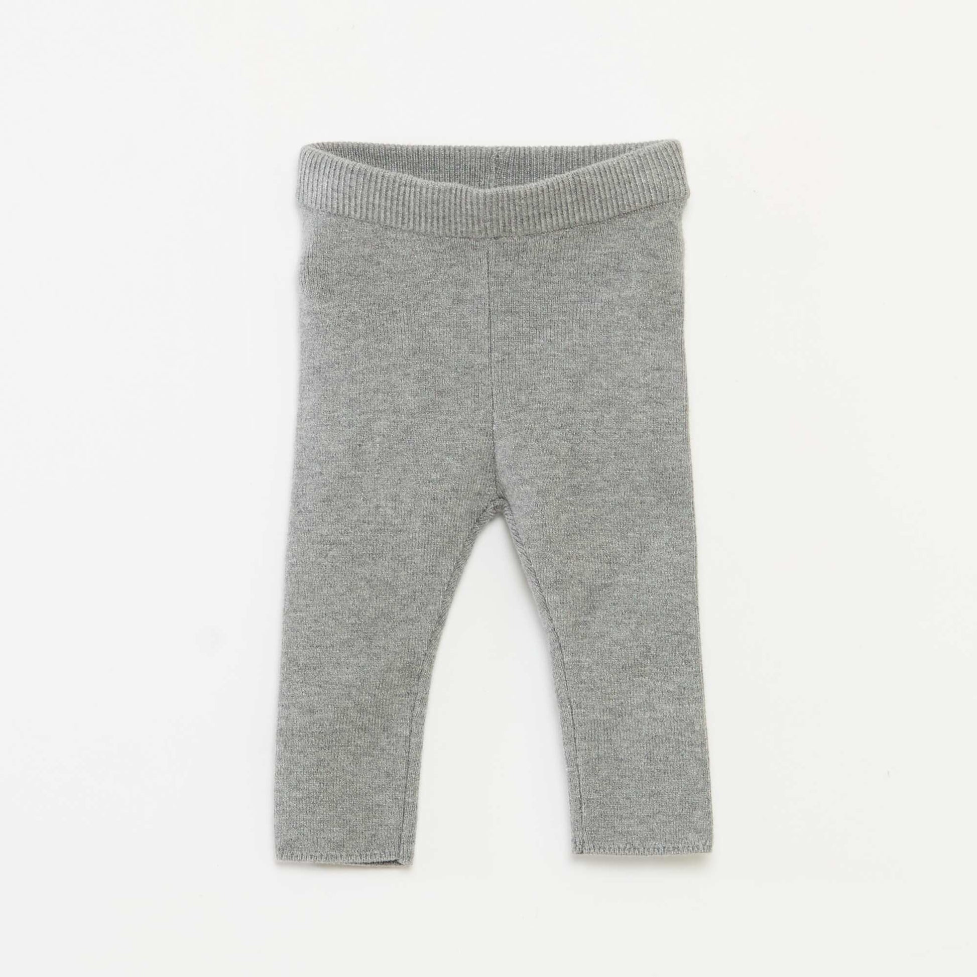 Ensemble pull + legging en maille GRIS
