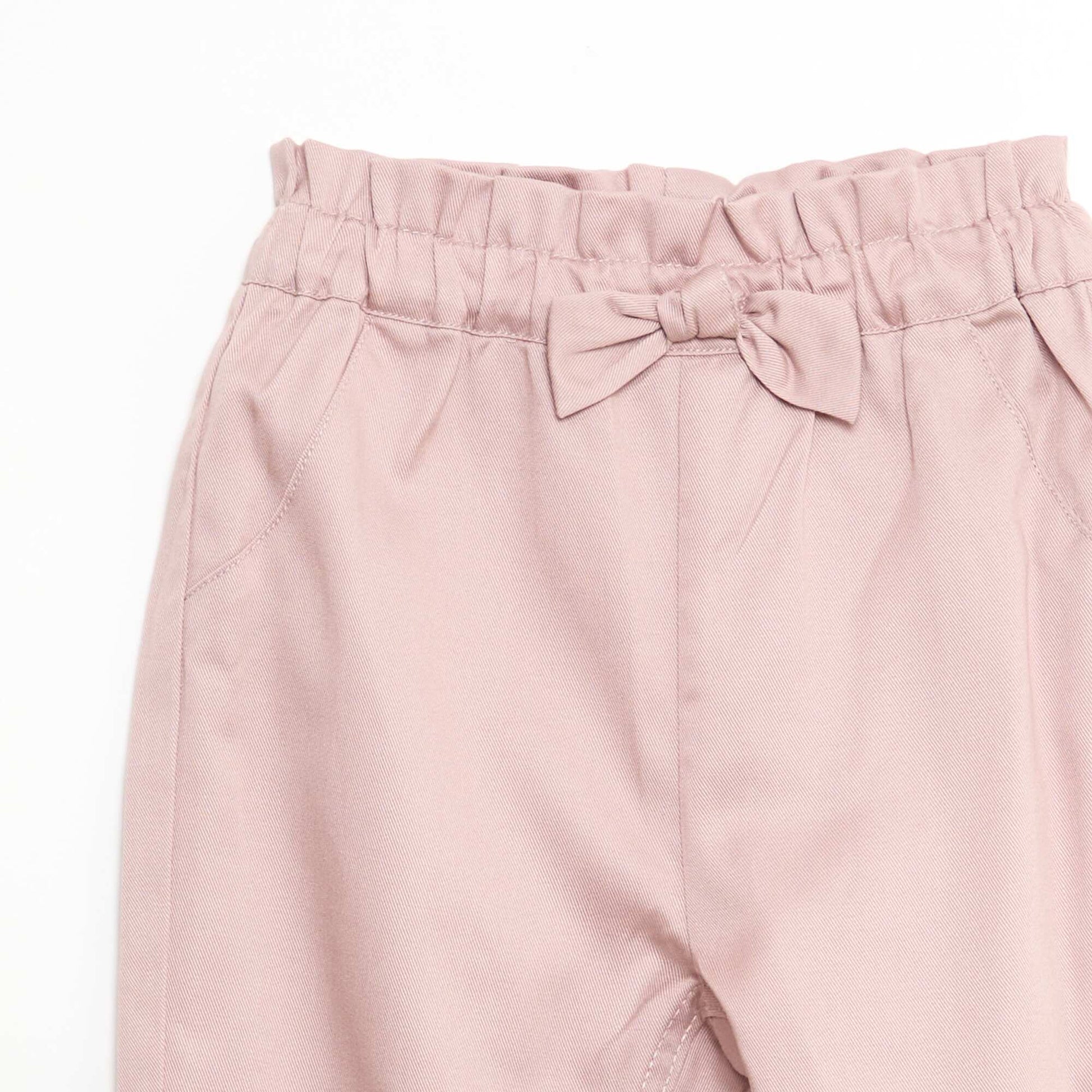 Pantalon paperbag en tencel ROSE