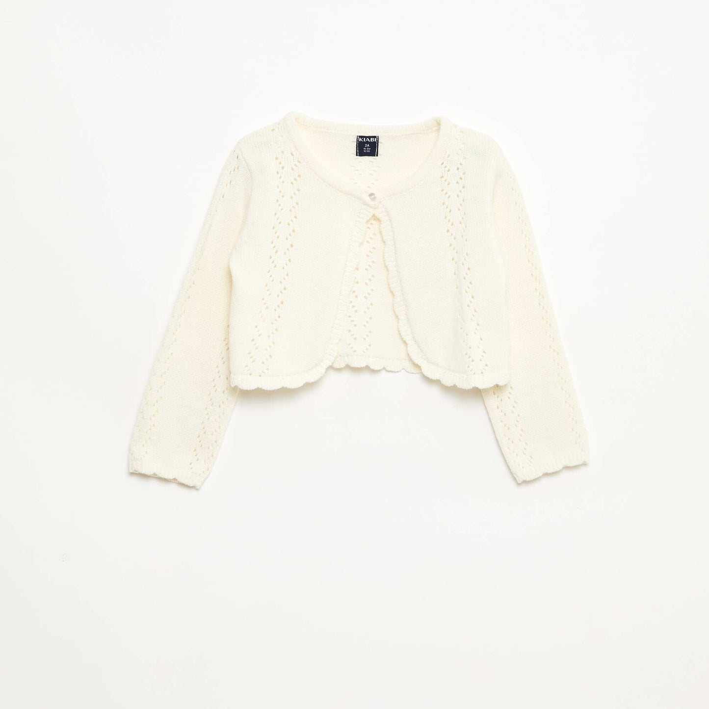 Boléro en maille ajourée BEIGE