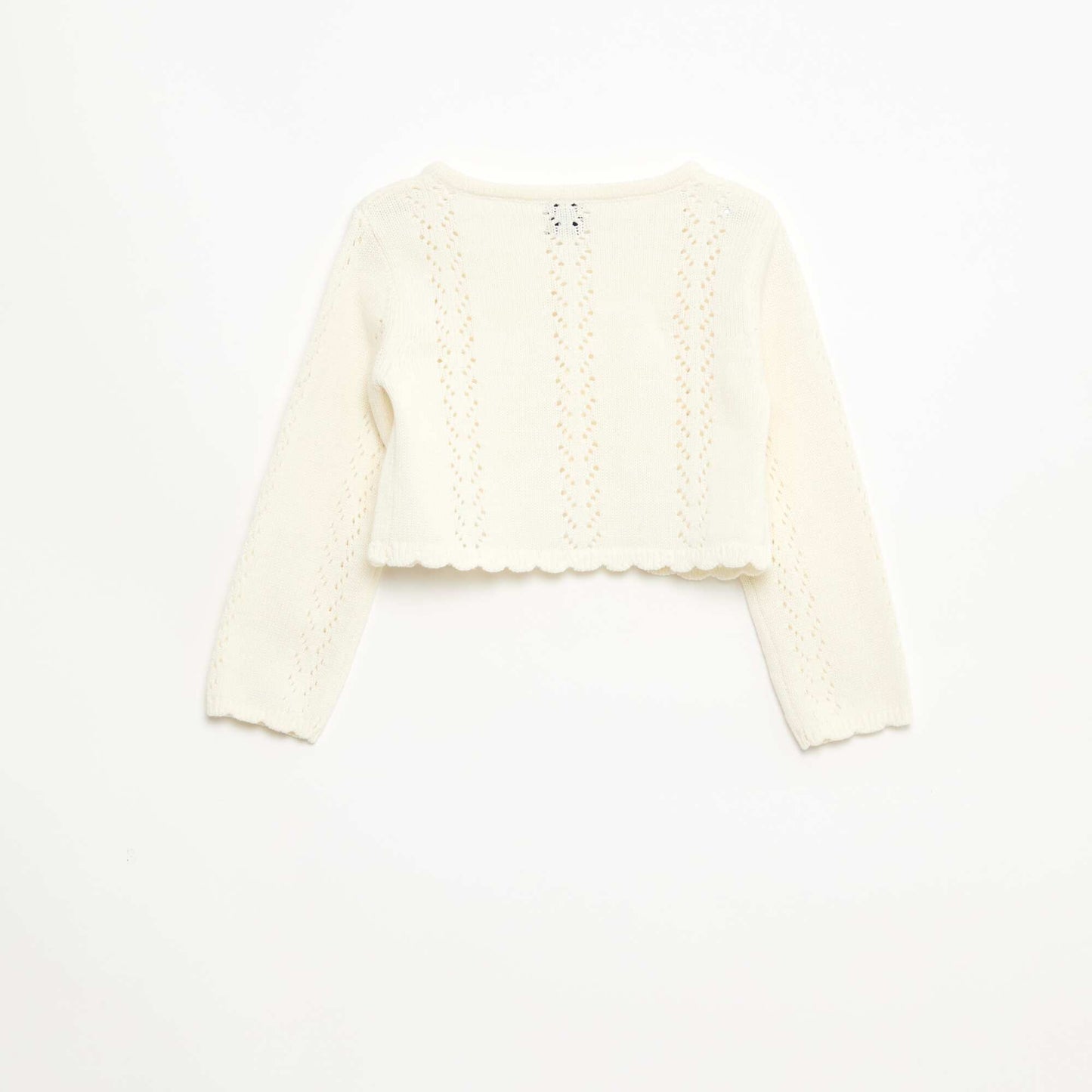 Boléro en maille ajourée BEIGE