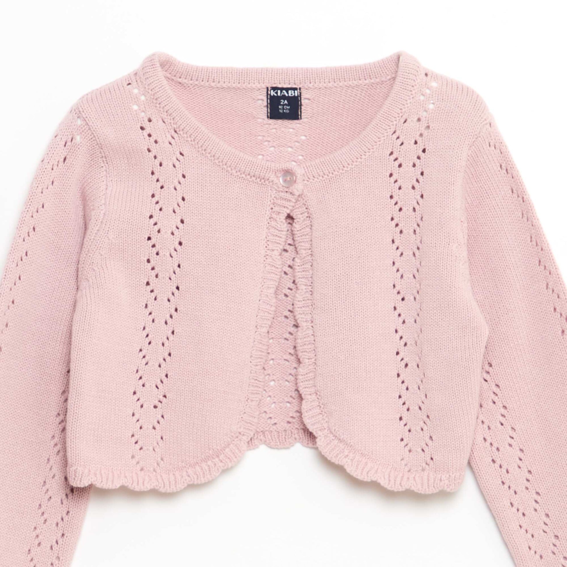 Boléro en maille ajourée ROSE