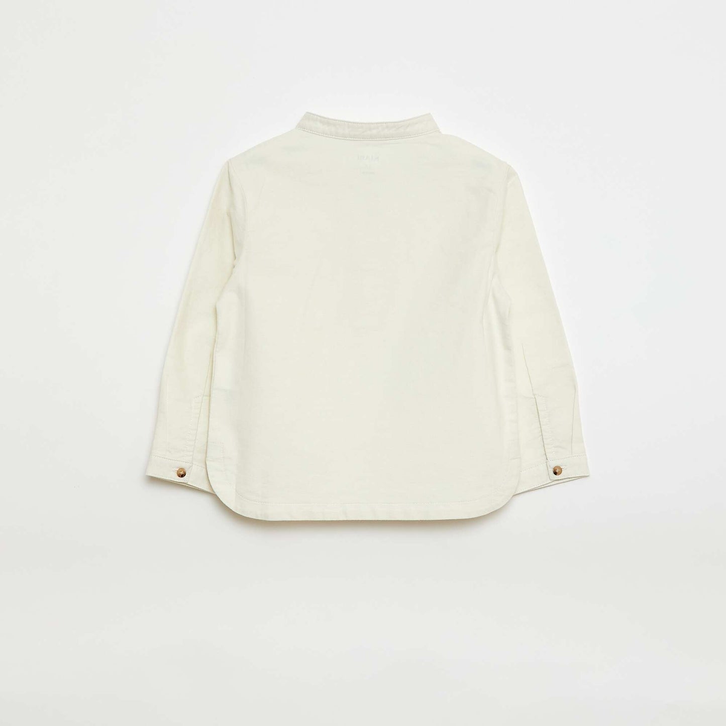 Chemise oxford avec col mao BLANC
