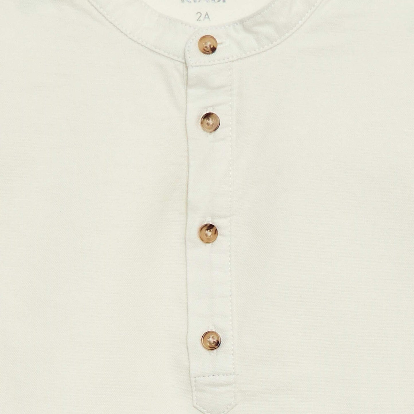 Chemise oxford avec col mao BLANC
