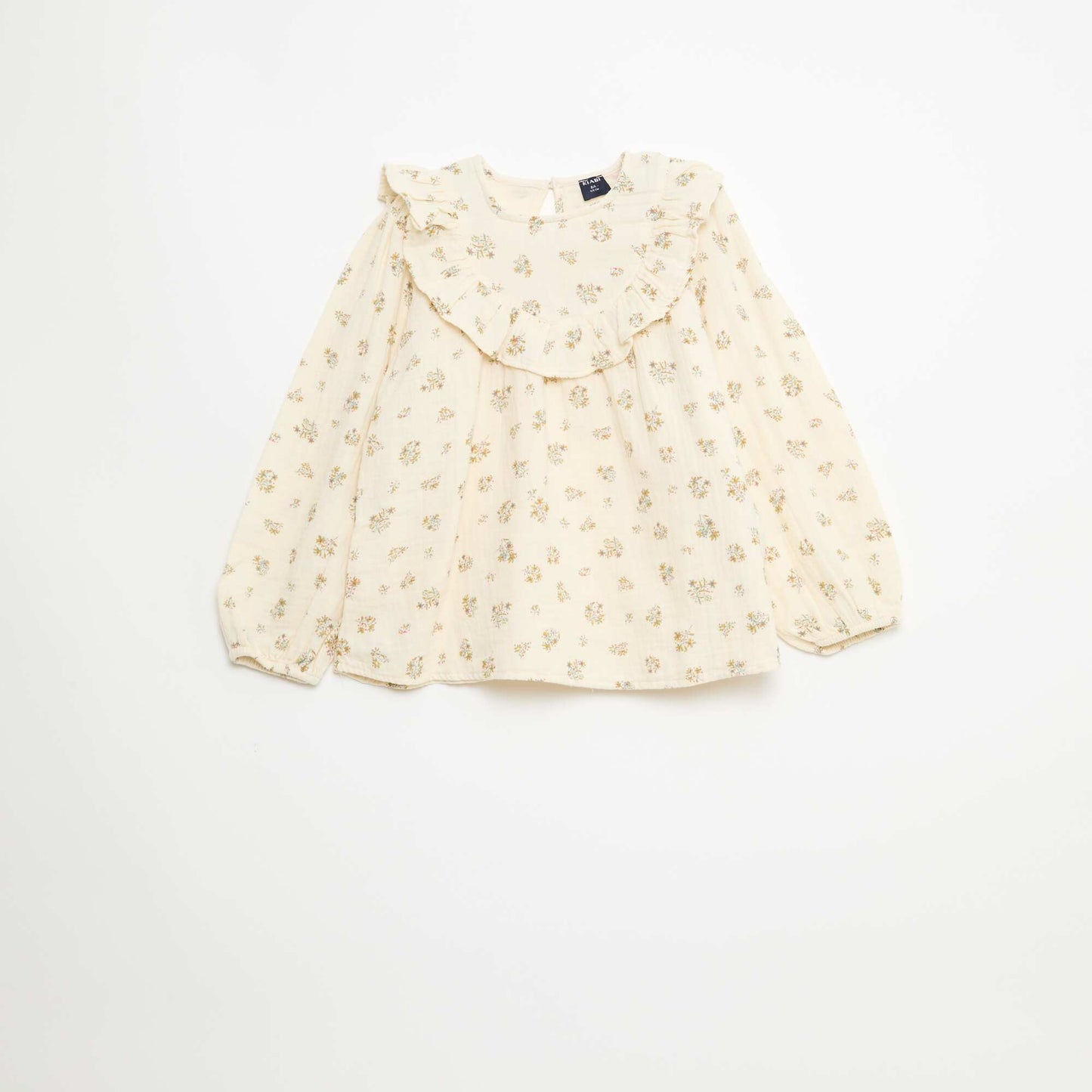 Blouse en double gaze de coton BEIGE