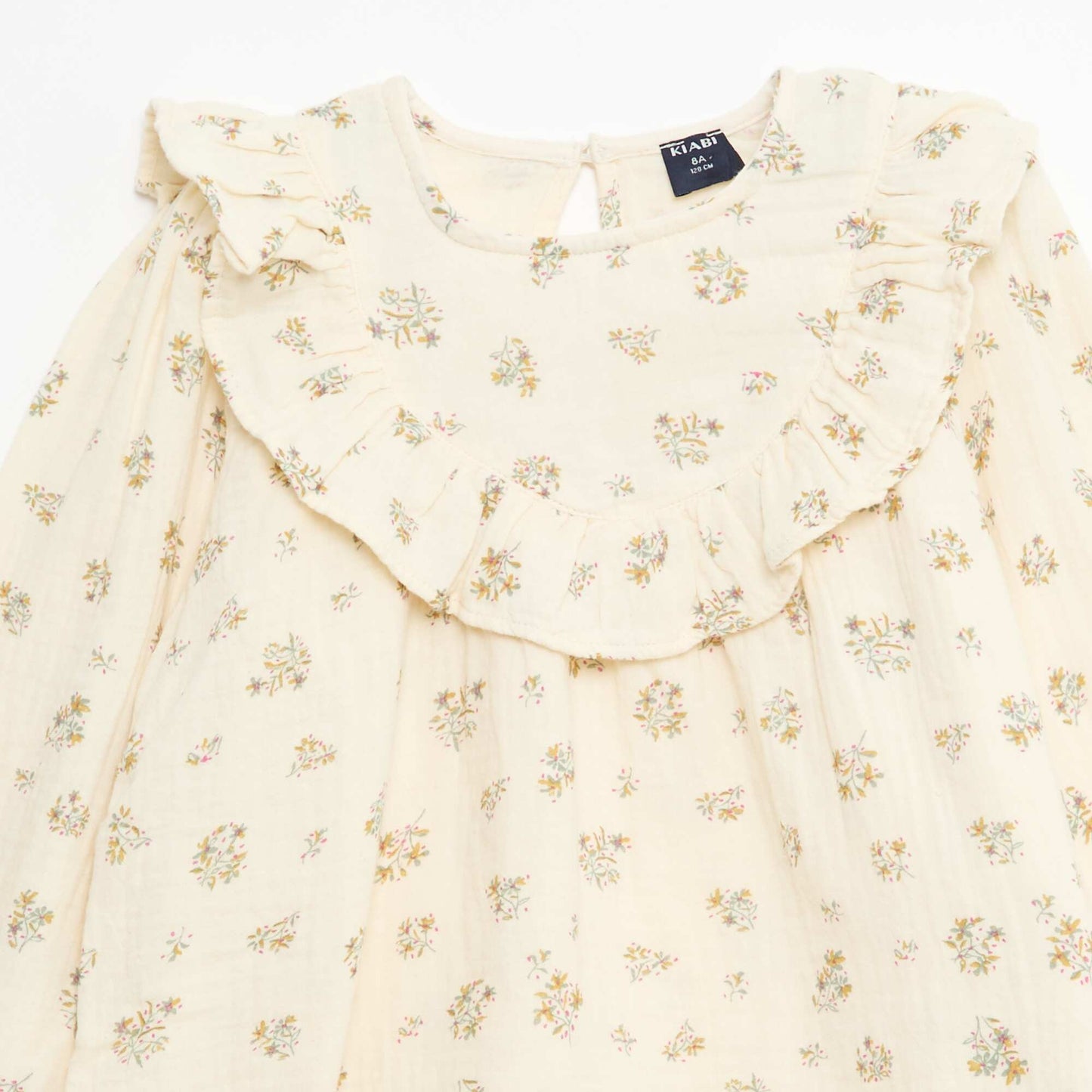 Blouse en double gaze de coton BEIGE