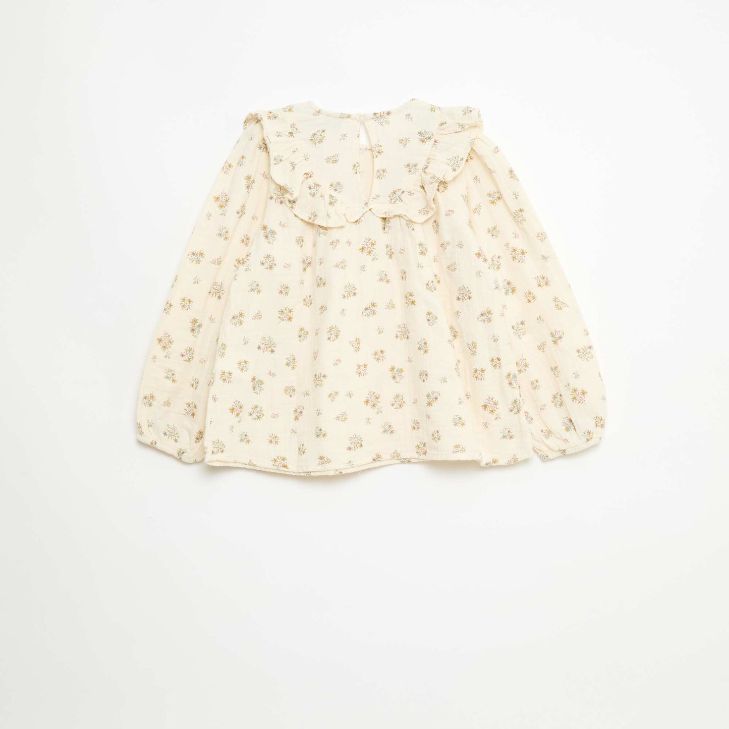 Blouse en double gaze de coton BEIGE