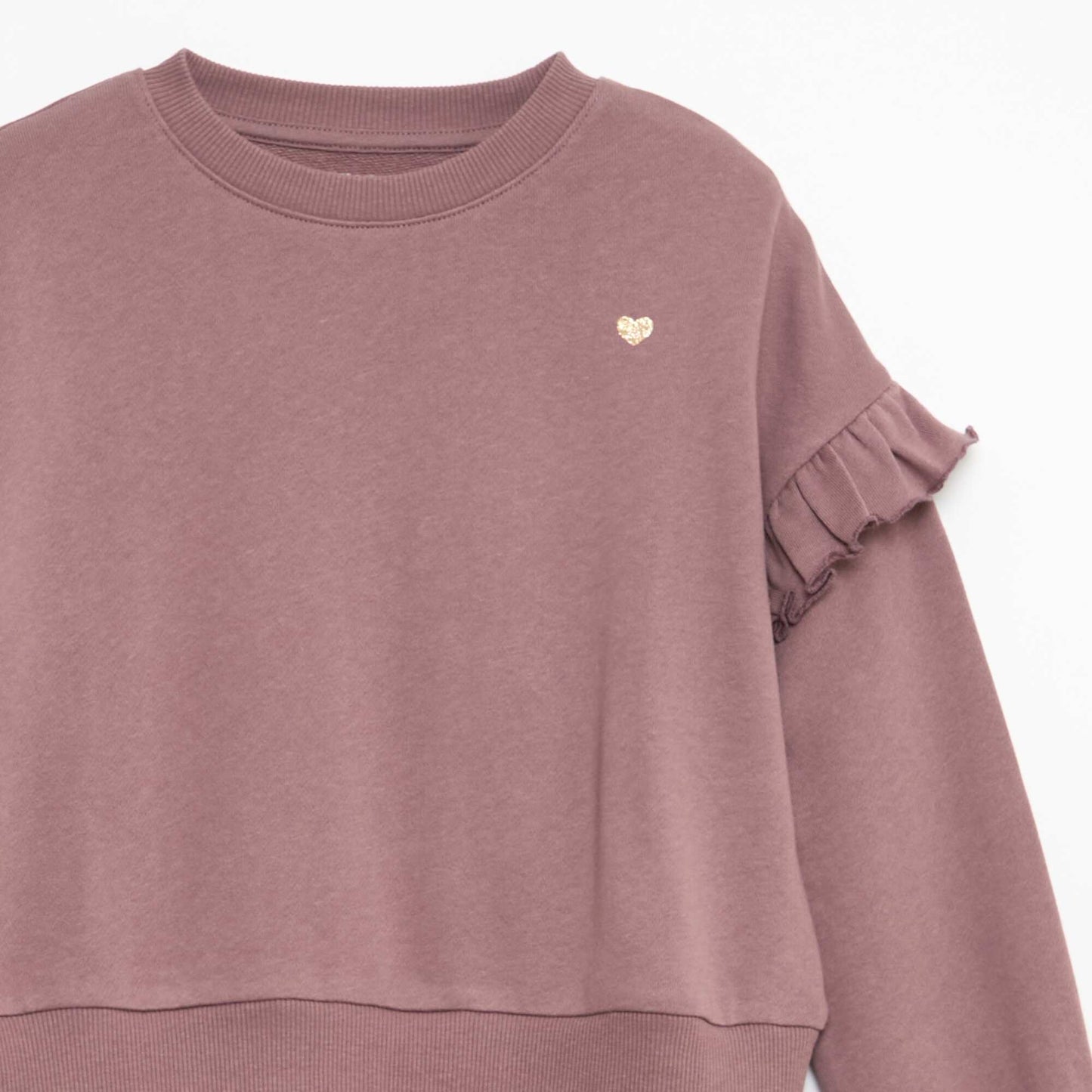 Robe sweat en maille french terry uni VIOLET