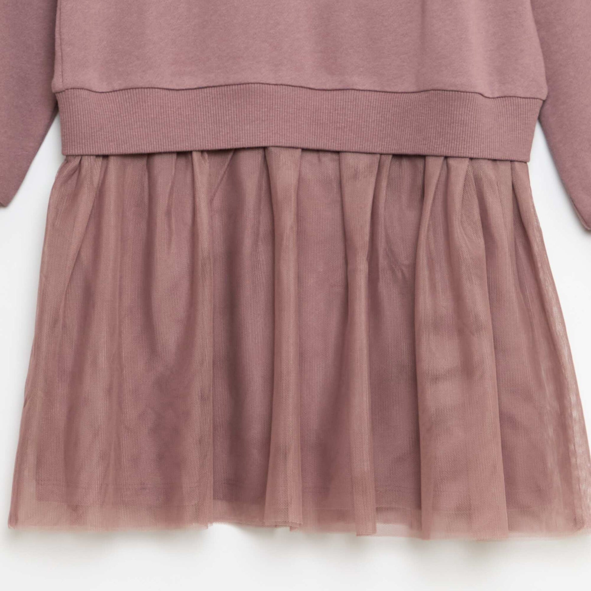 Robe sweat en maille french terry uni VIOLET