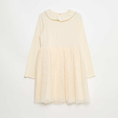 Robe en jersey coton uni BLANC