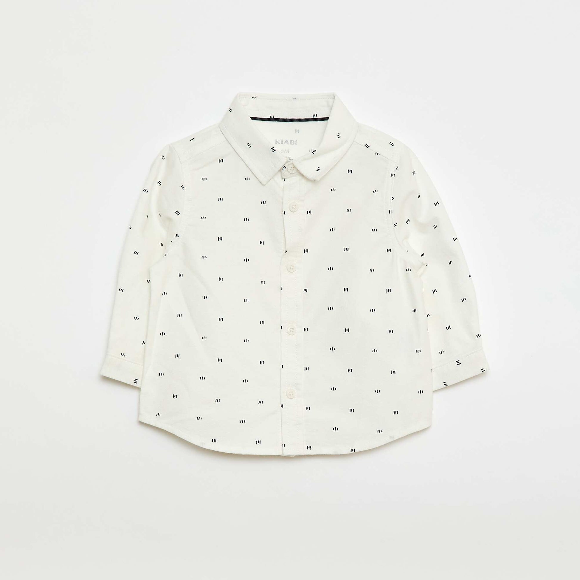 Ensemble chemise + pantalon à bretelles - 2 pièces BLANC/VERT