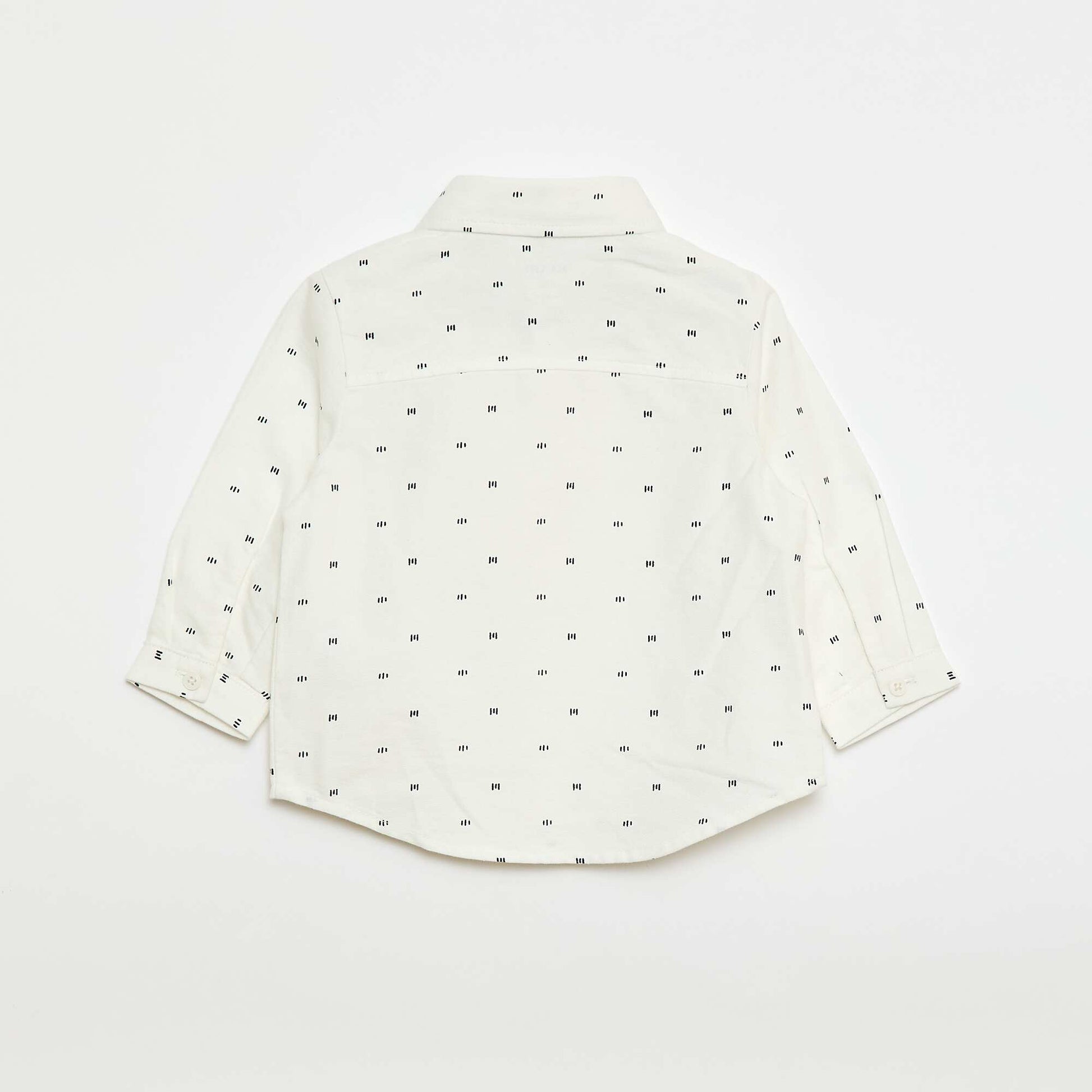 Ensemble chemise + pantalon à bretelles - 2 pièces BLANC/VERT
