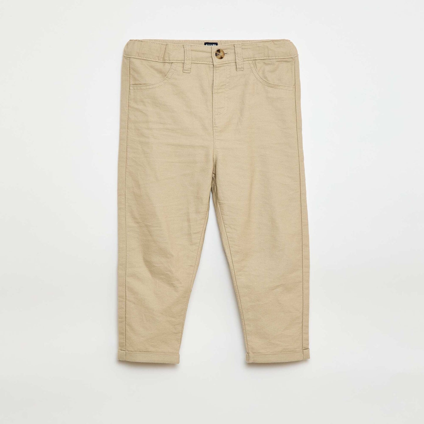 Ensemble chemise + gilet de costume + pantalon chino + noeud papillon - 4 pièces BEIGE