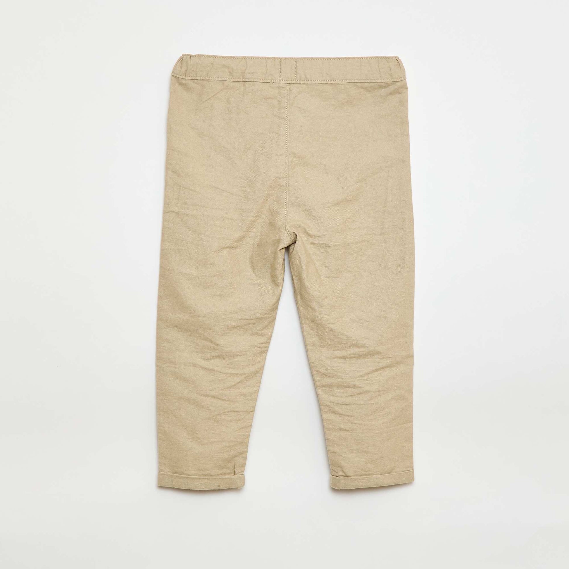 Ensemble chemise + gilet de costume + pantalon chino + noeud papillon - 4 pièces BEIGE