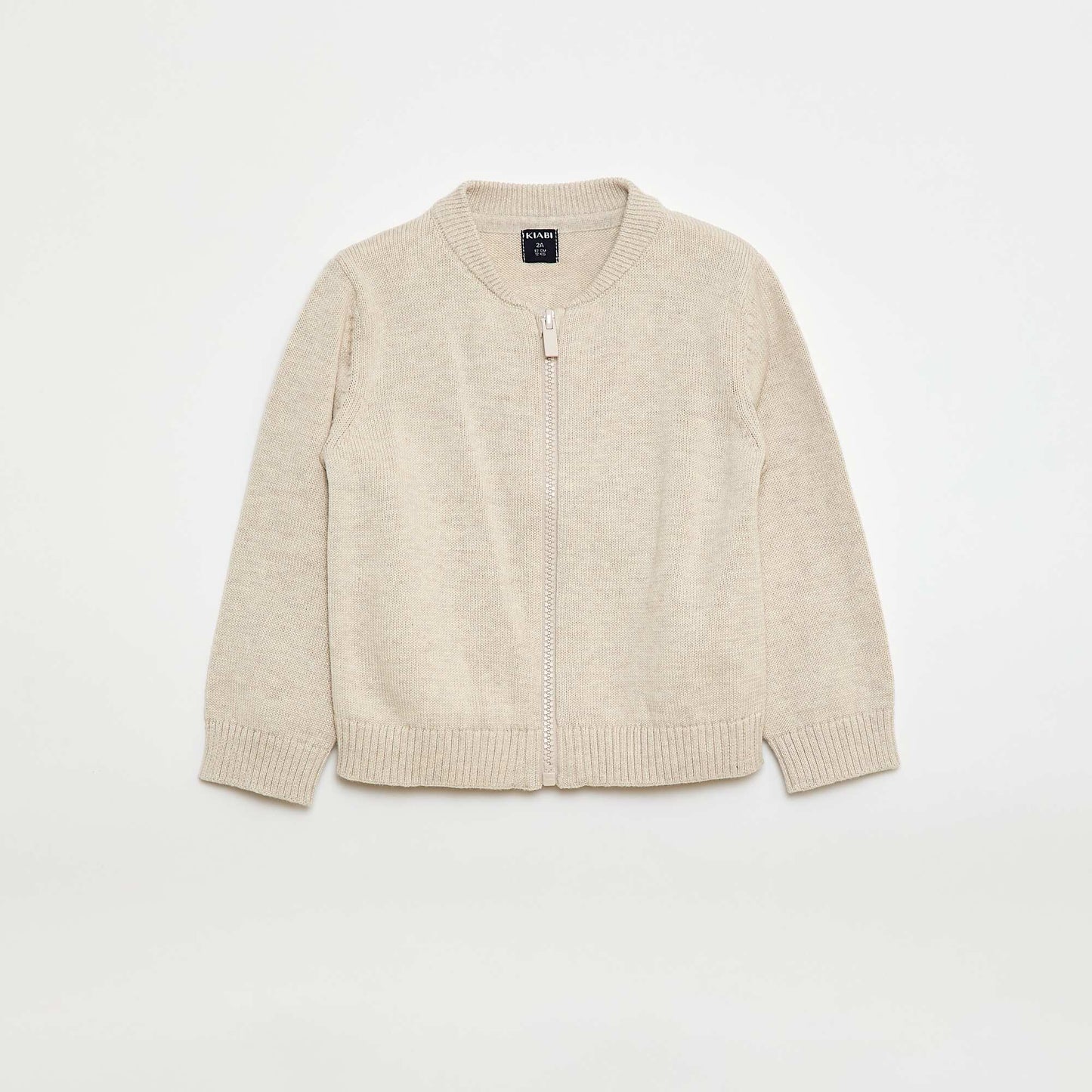 Gilet fin zippé BEIGE