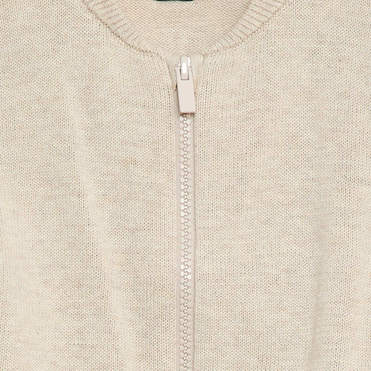 Gilet fin zippé BEIGE