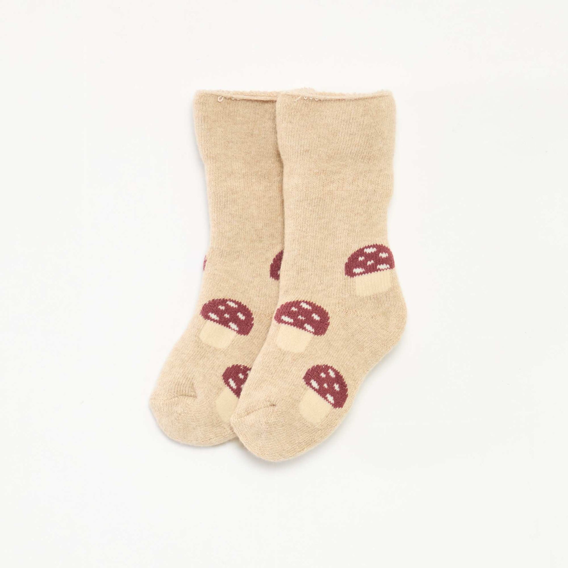 Ensemble legging en tricot animé + chaussettes all-over en coton KAKI