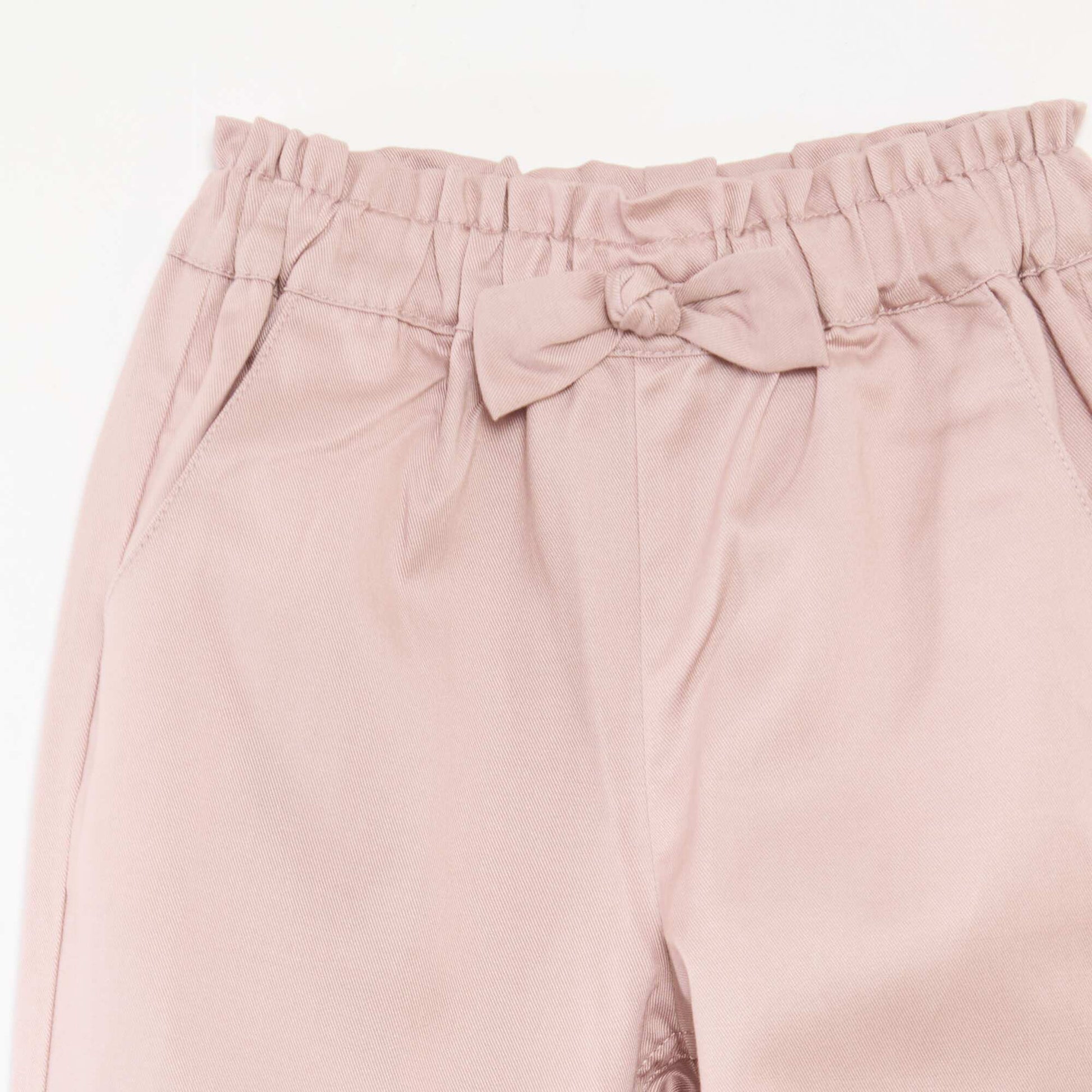 Pantalon en tencel avec nœud uni VIOLET