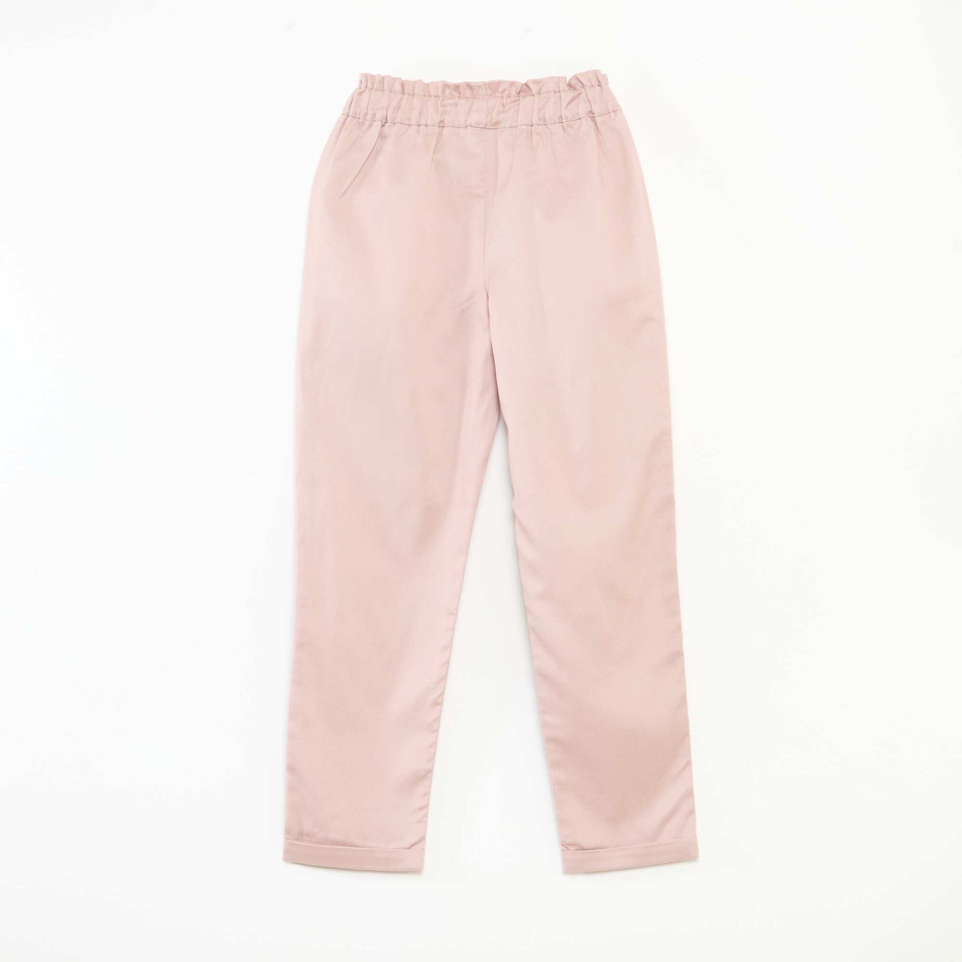 Pantalon en tencel avec nœud uni VIOLET