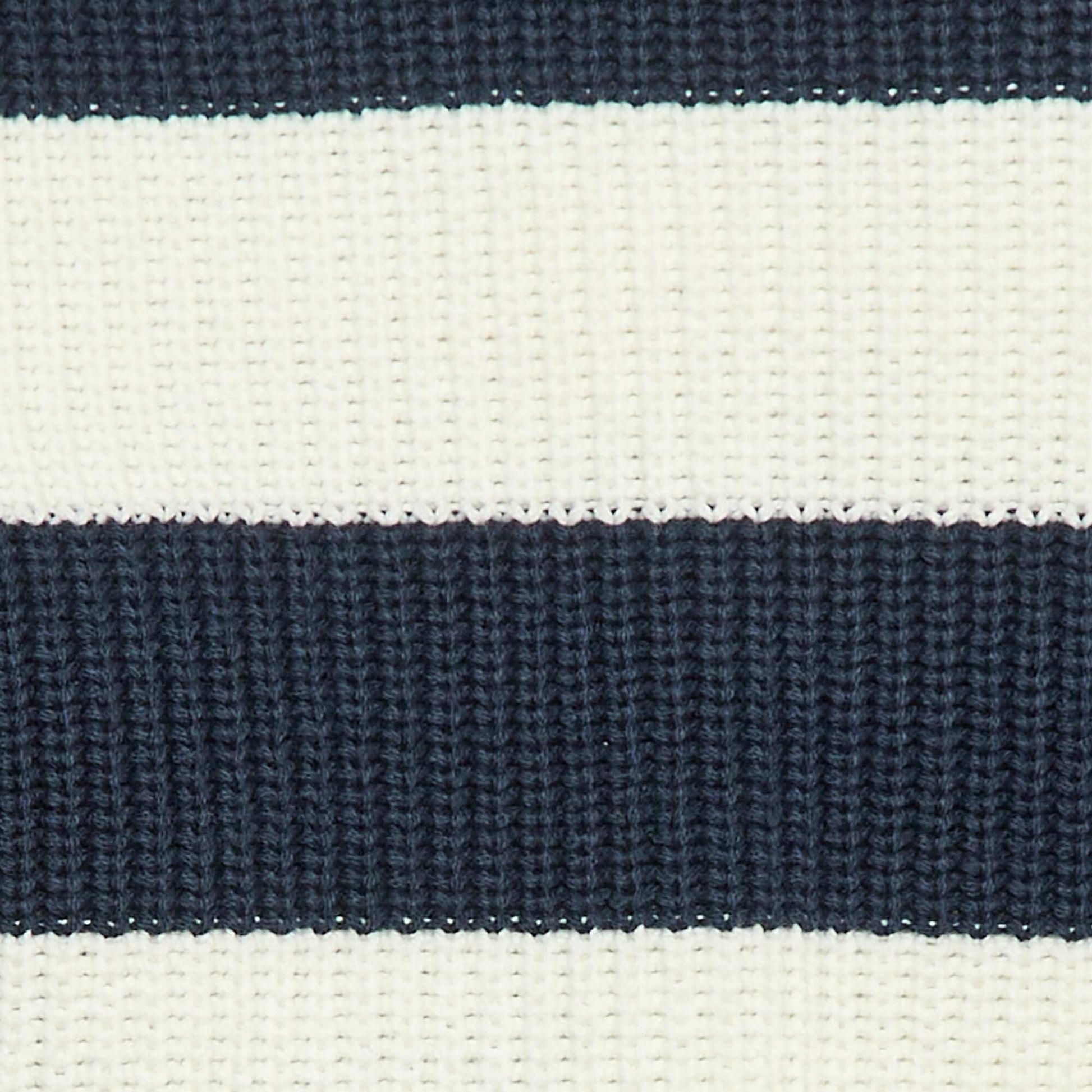 Pull tricoté en color block BLEU