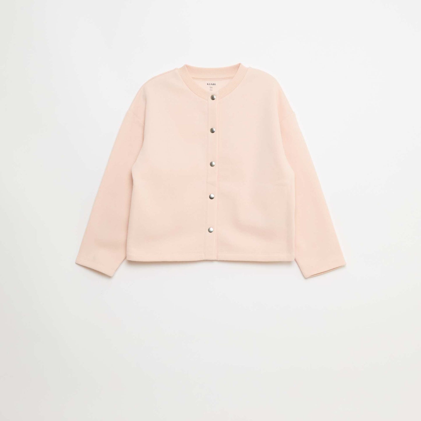 Gilet boutonné en polaire uni ROSE
