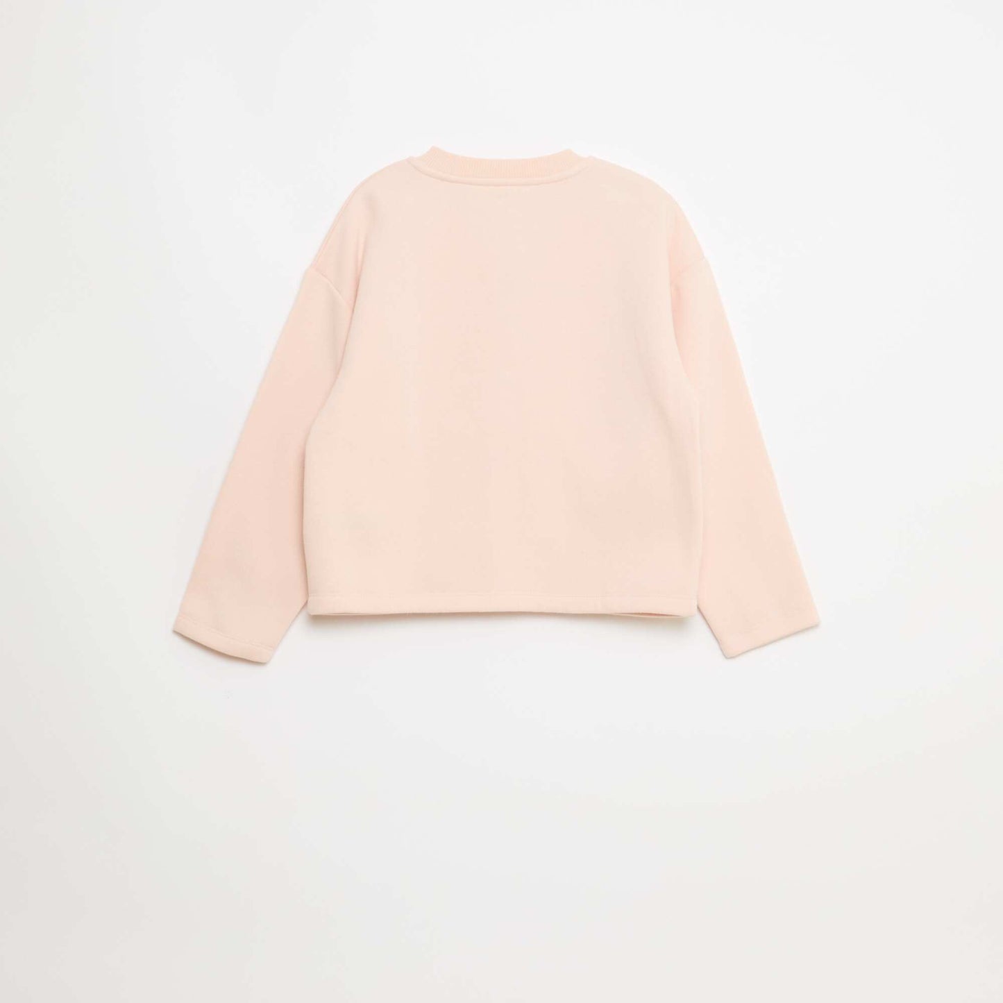 Gilet boutonné en polaire uni ROSE