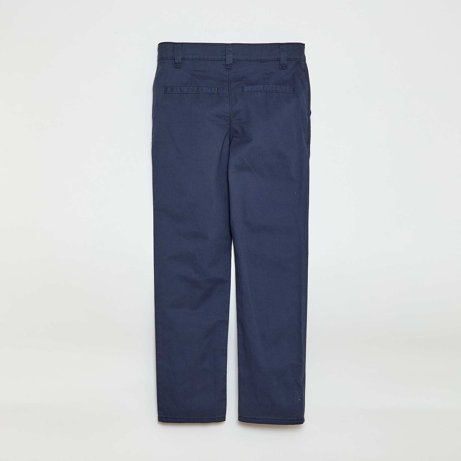 Chino 5 poches slim fit uni BLEU