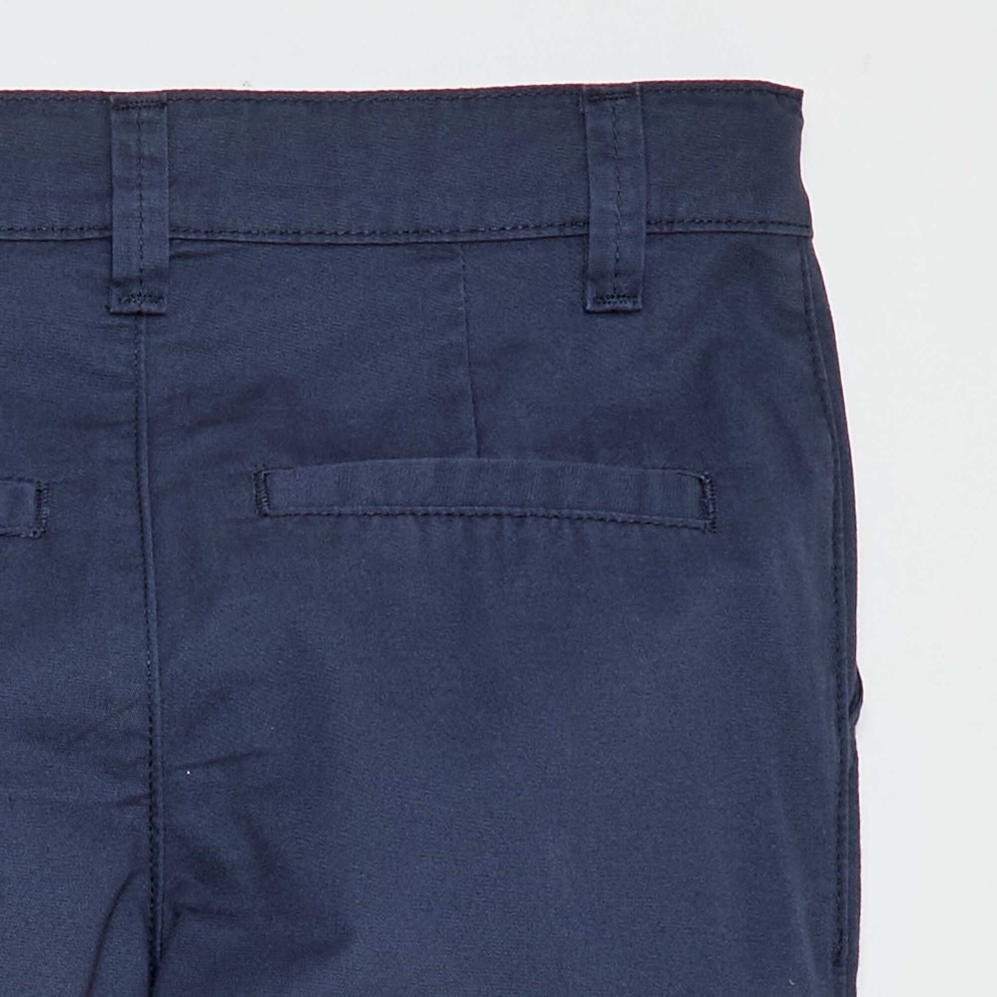 Chino 5 poches slim fit uni BLEU