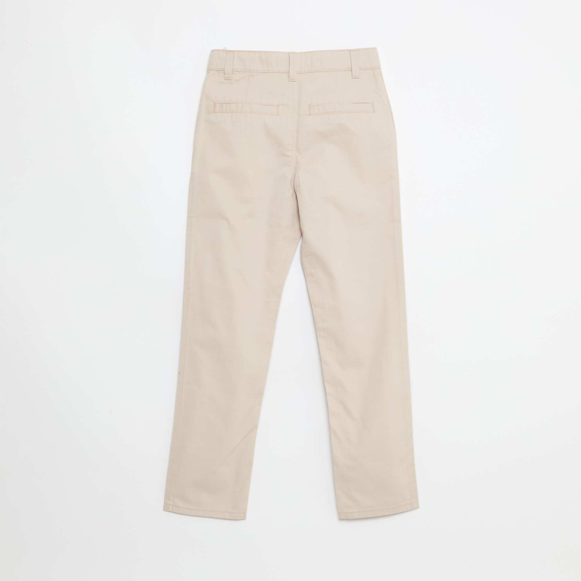 Chino 5 poches slim fit uni BEIGE