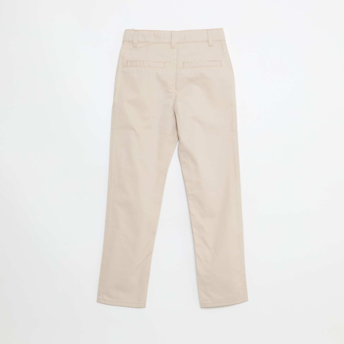 Chino 5 poches slim fit uni BEIGE