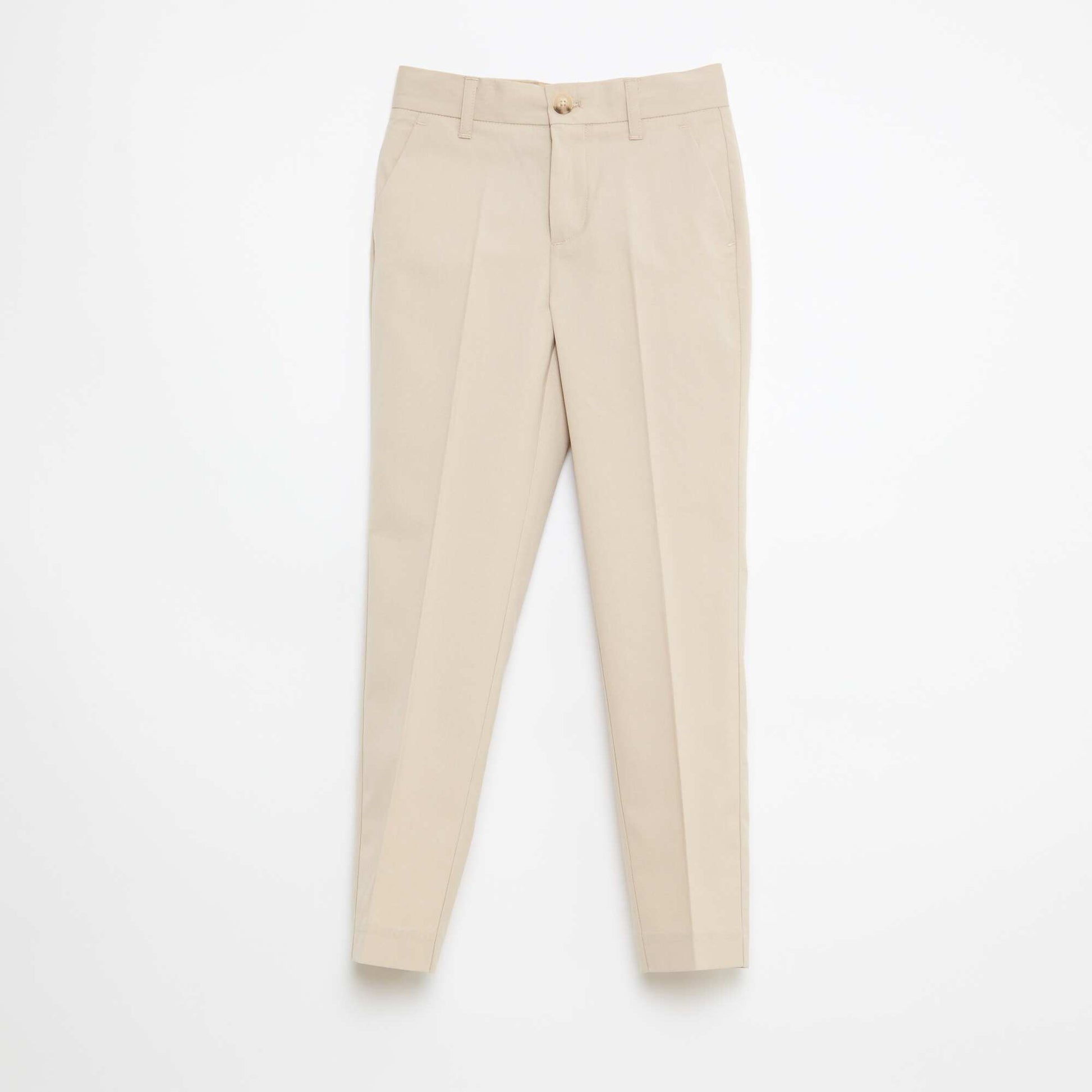 Pantalon de costume slim fit ajustable BEIGE