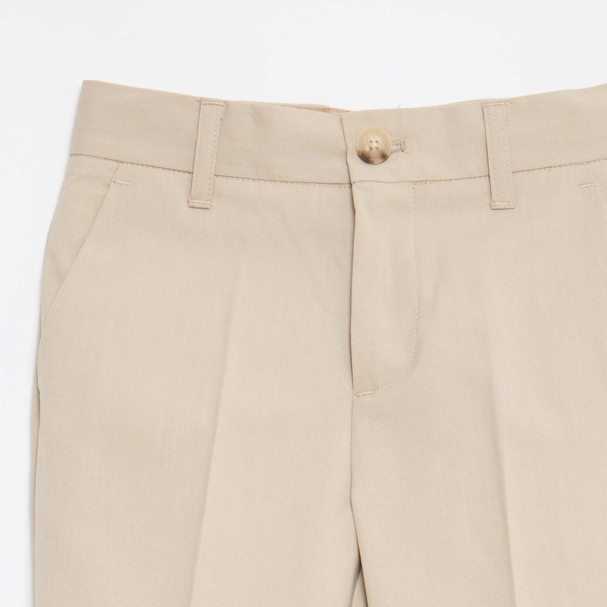 Pantalon de costume slim fit ajustable BEIGE