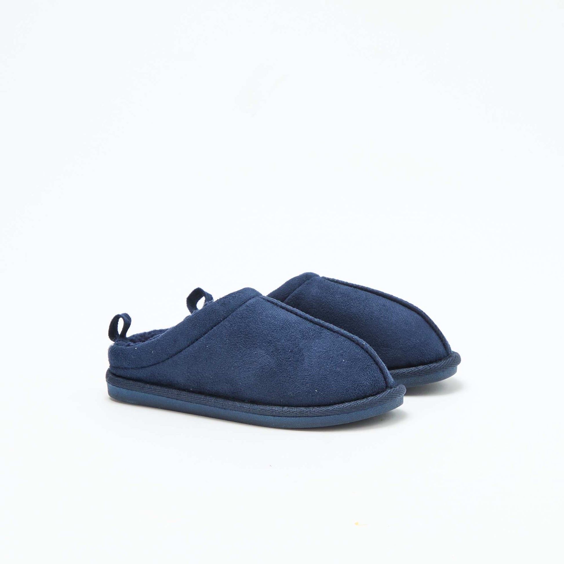 Chaussons sabot fourré BLEU