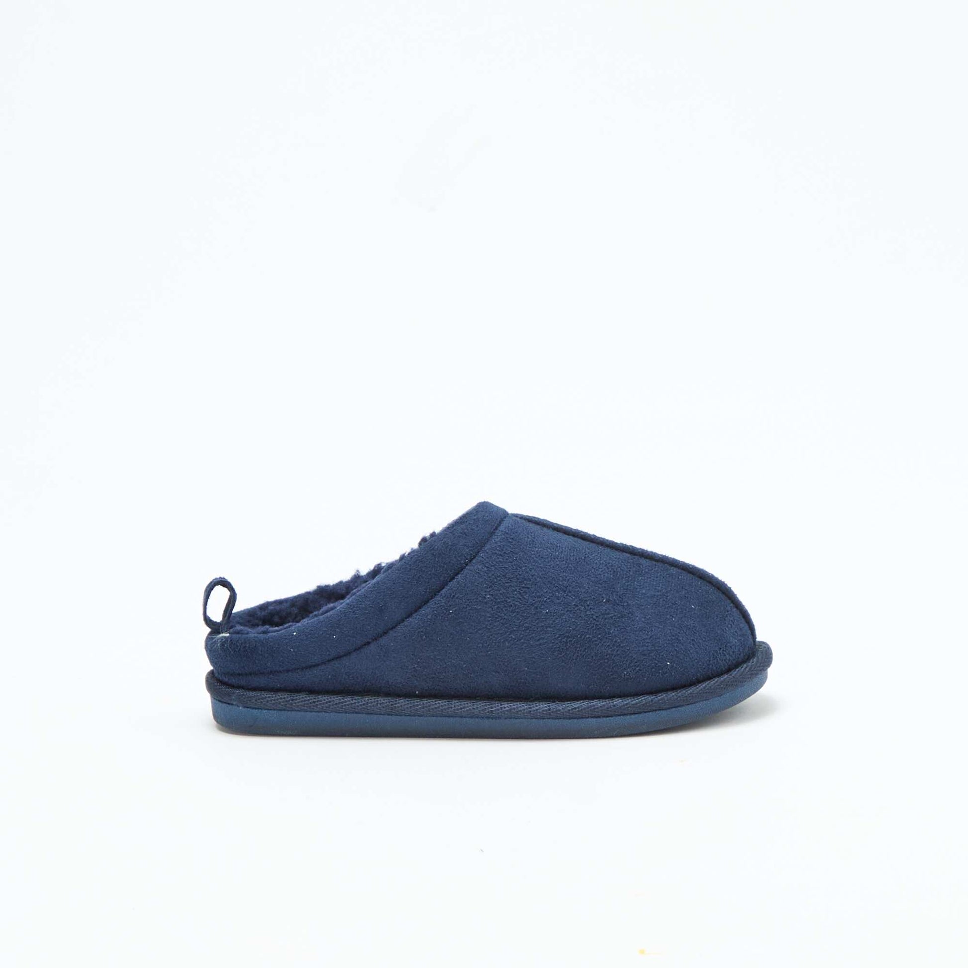 Chaussons sabot fourré BLEU