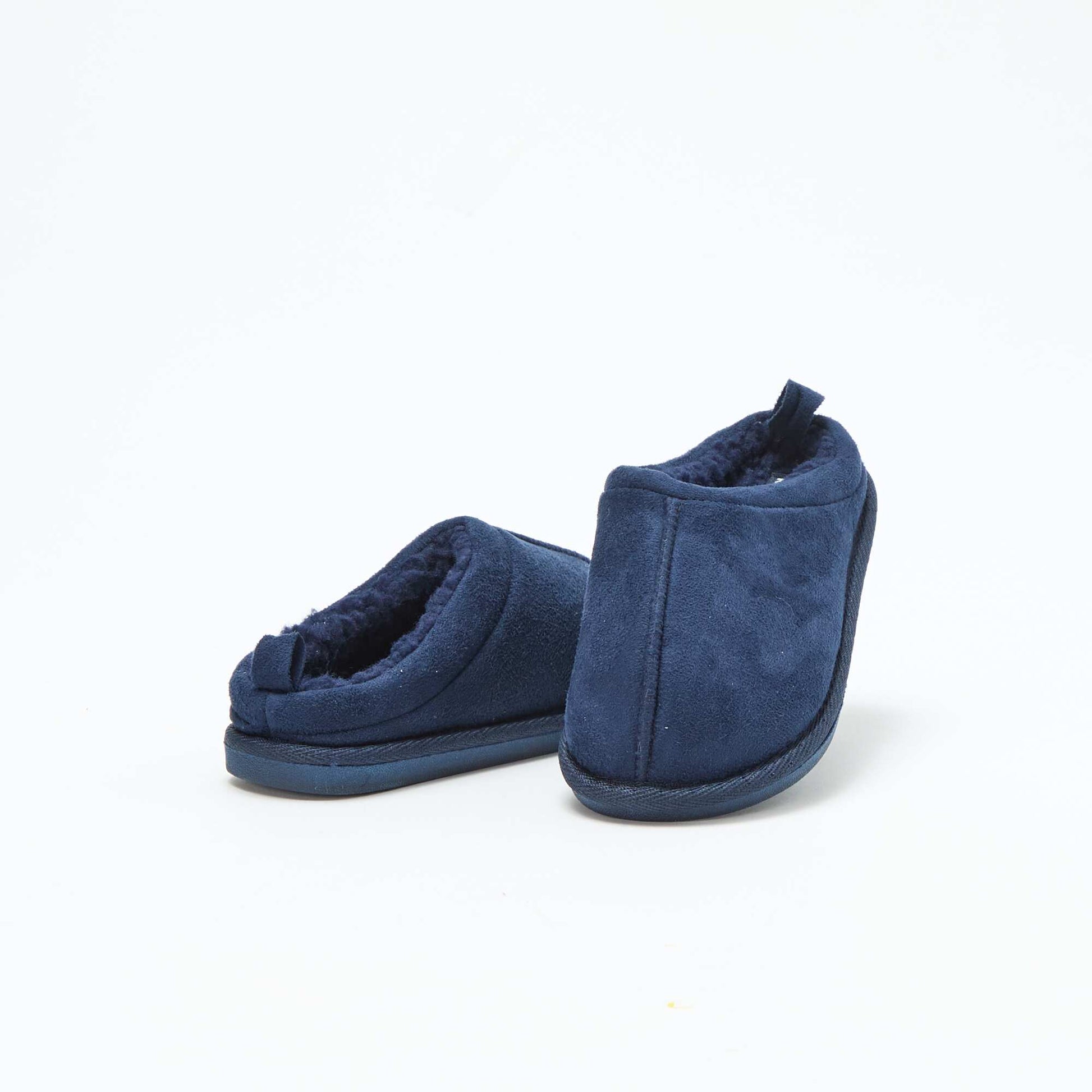 Chaussons sabot fourré BLEU