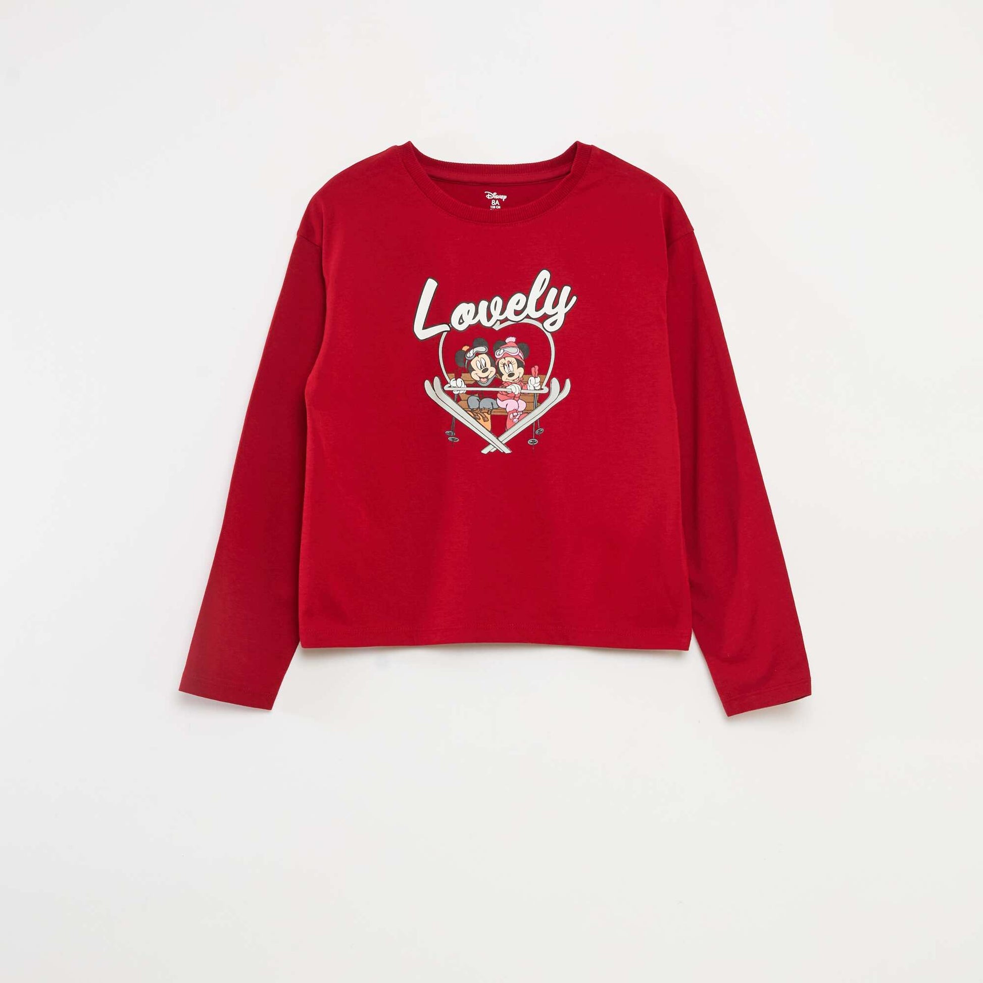Ensemble de pyjama Noël 'Disney' 'Minnie' en jersey coton ROUGE