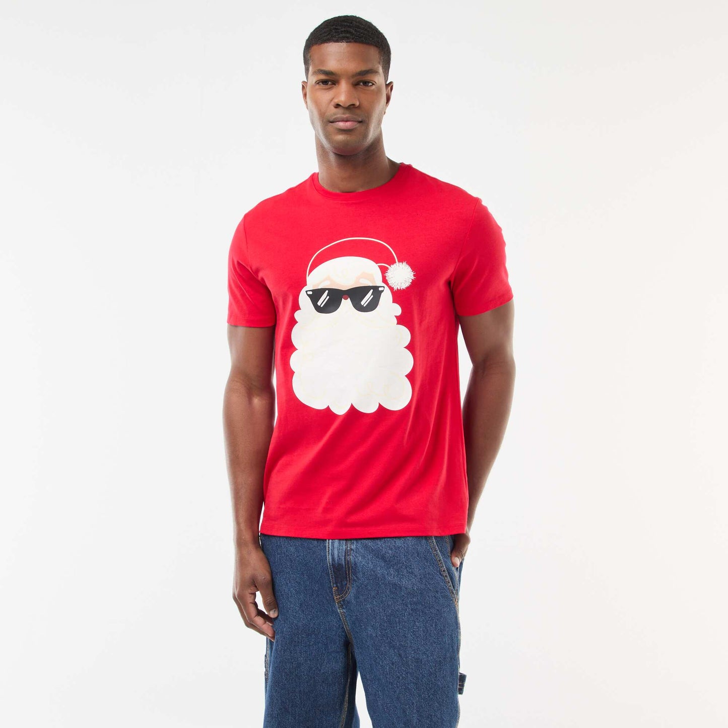 Tee-shirt de Noël fantaisie ROUGE