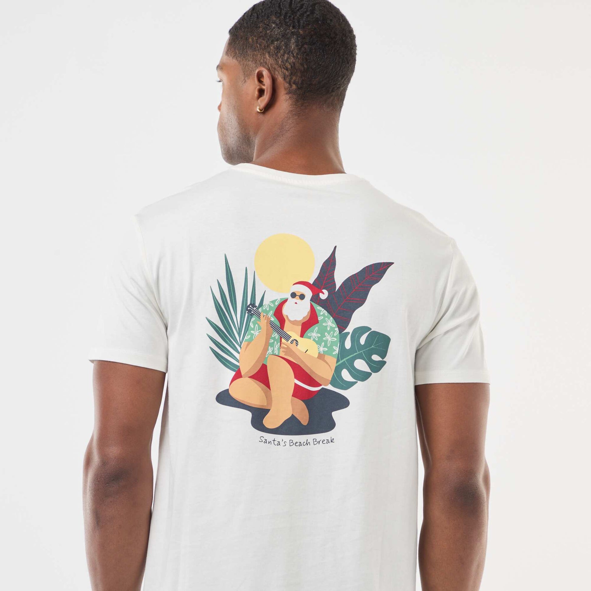 Tee-shirt de Noël fantaisie BLANC