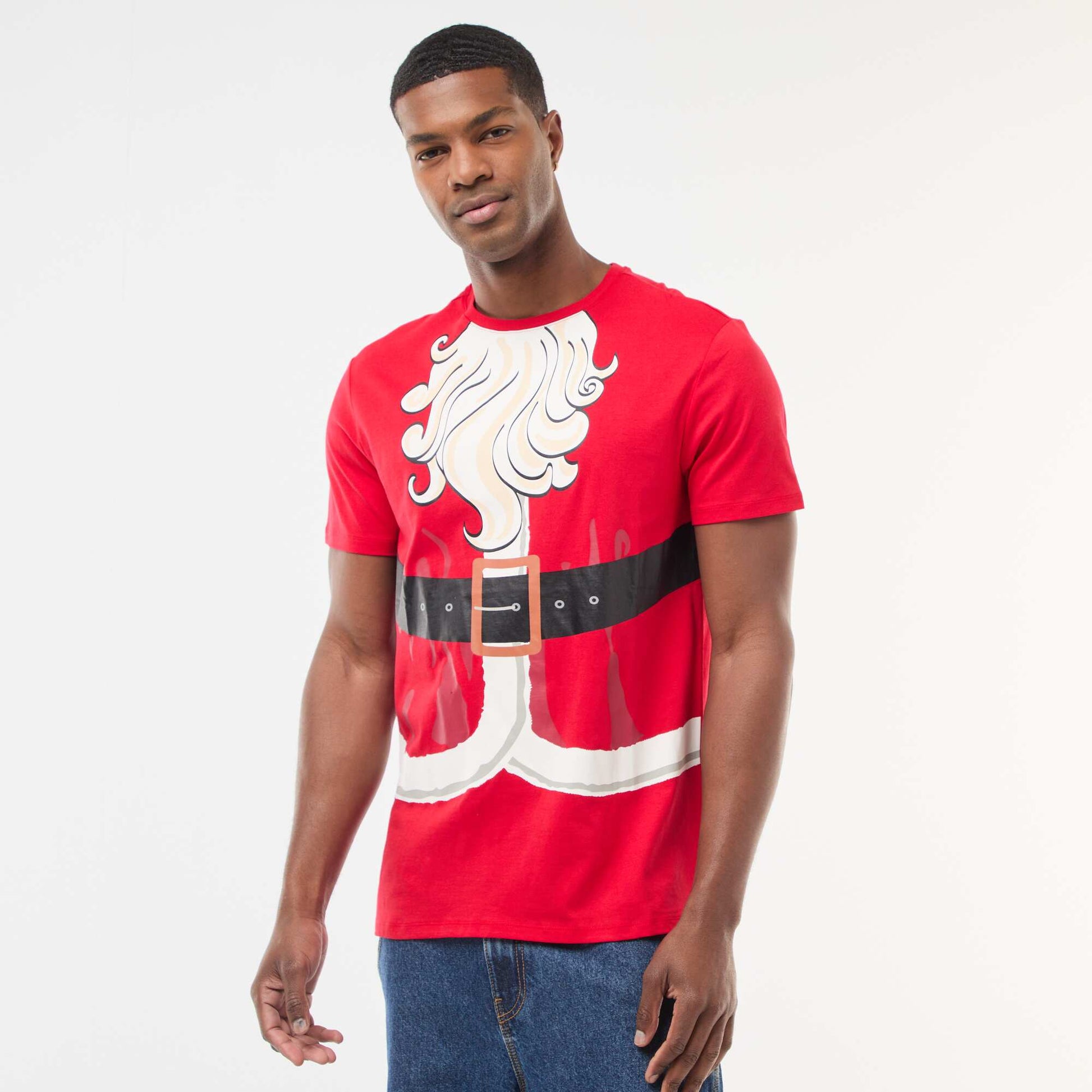 Tee-shirt de Noël fantaisie ROUGE
