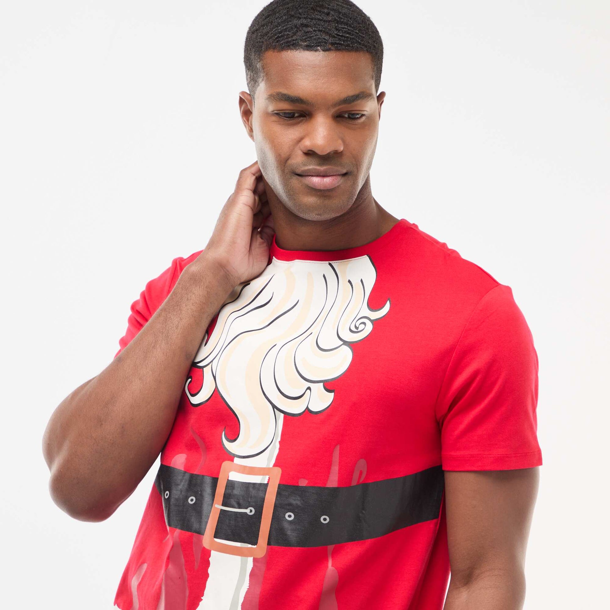 Tee-shirt de Noël fantaisie ROUGE