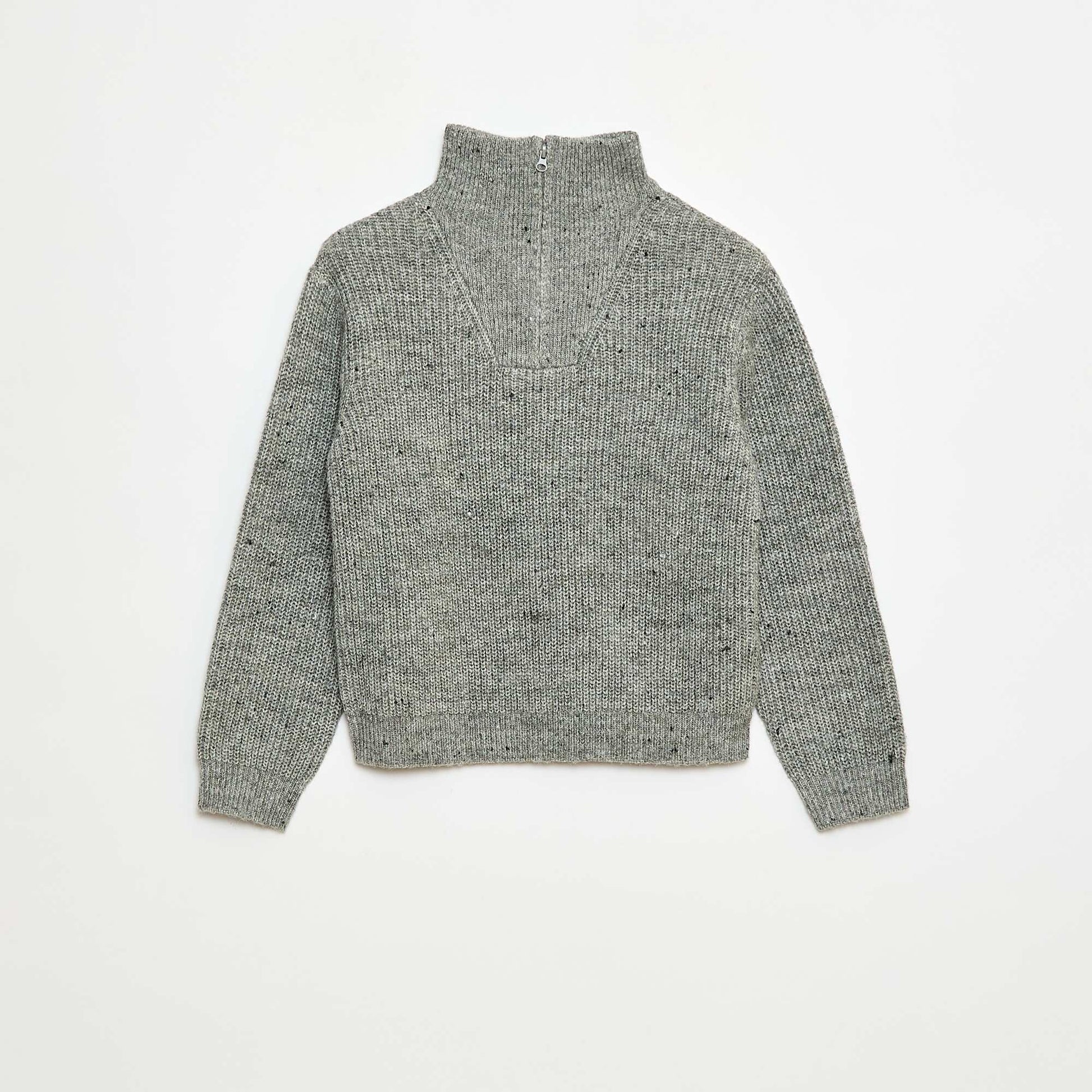 Pull chaud rayé GRIS