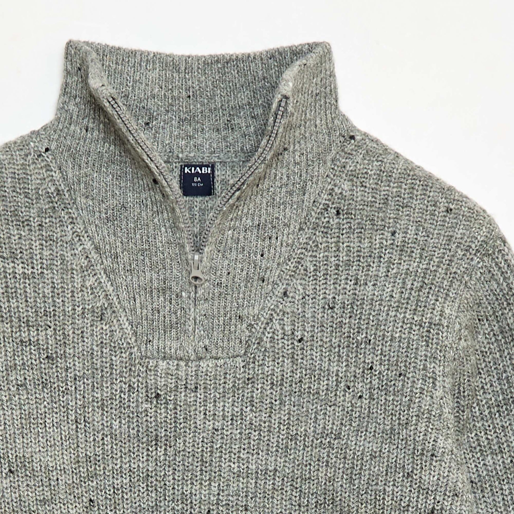 Pull chaud rayé GRIS