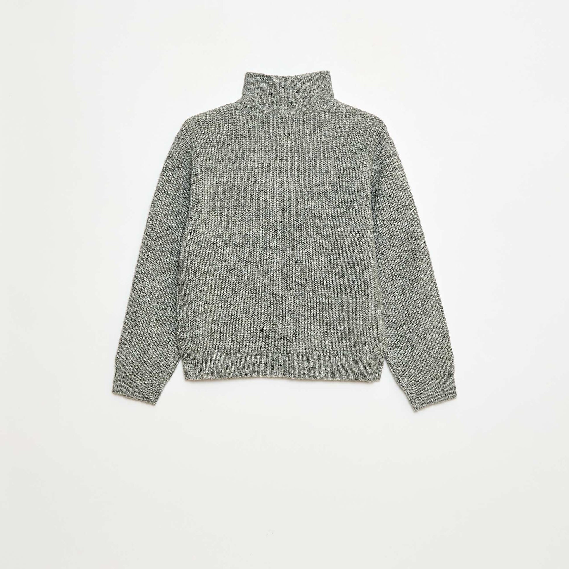 Pull chaud rayé GRIS