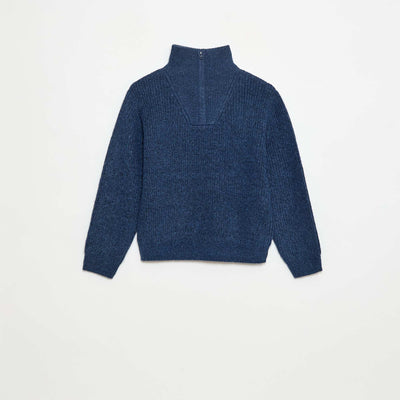 Pull chaud uni BLEU